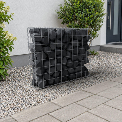 Gabião 100 cm x 80 cm x 20 cm (C x A x P), malhagem 10 cm x 10 cm, espiral