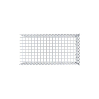 Gabion rapporté type 4 100 cm x 50 cm x 50 cm (L x H x P), mailles 5 cm x 10 cm, spirale