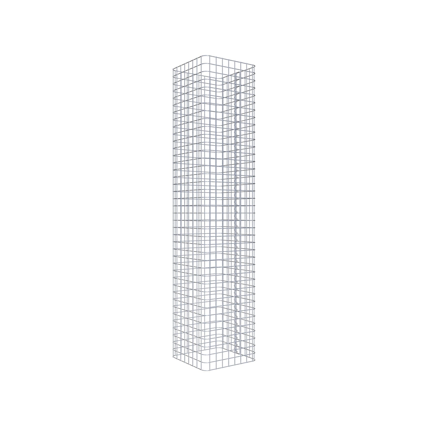 Schanskorfkolom hoekig 42 cm x 42 cm, 200 cm hoog, MW 5 cm x 5 cm