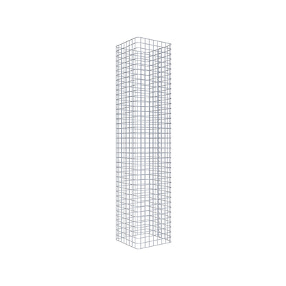 Schanskorfkolom hoekig 42 cm x 42 cm, 200 cm hoog, MW 5 cm x 5 cm