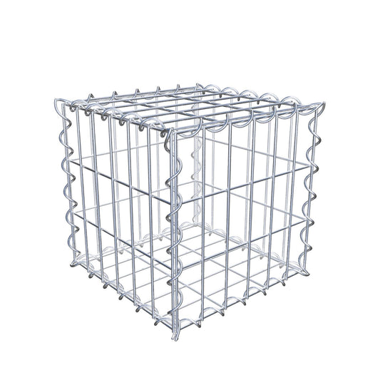 Gabbione 30 cm x 30 cm x 30 cm (L x H x P), maglia 5 cm x 10 cm, spirale