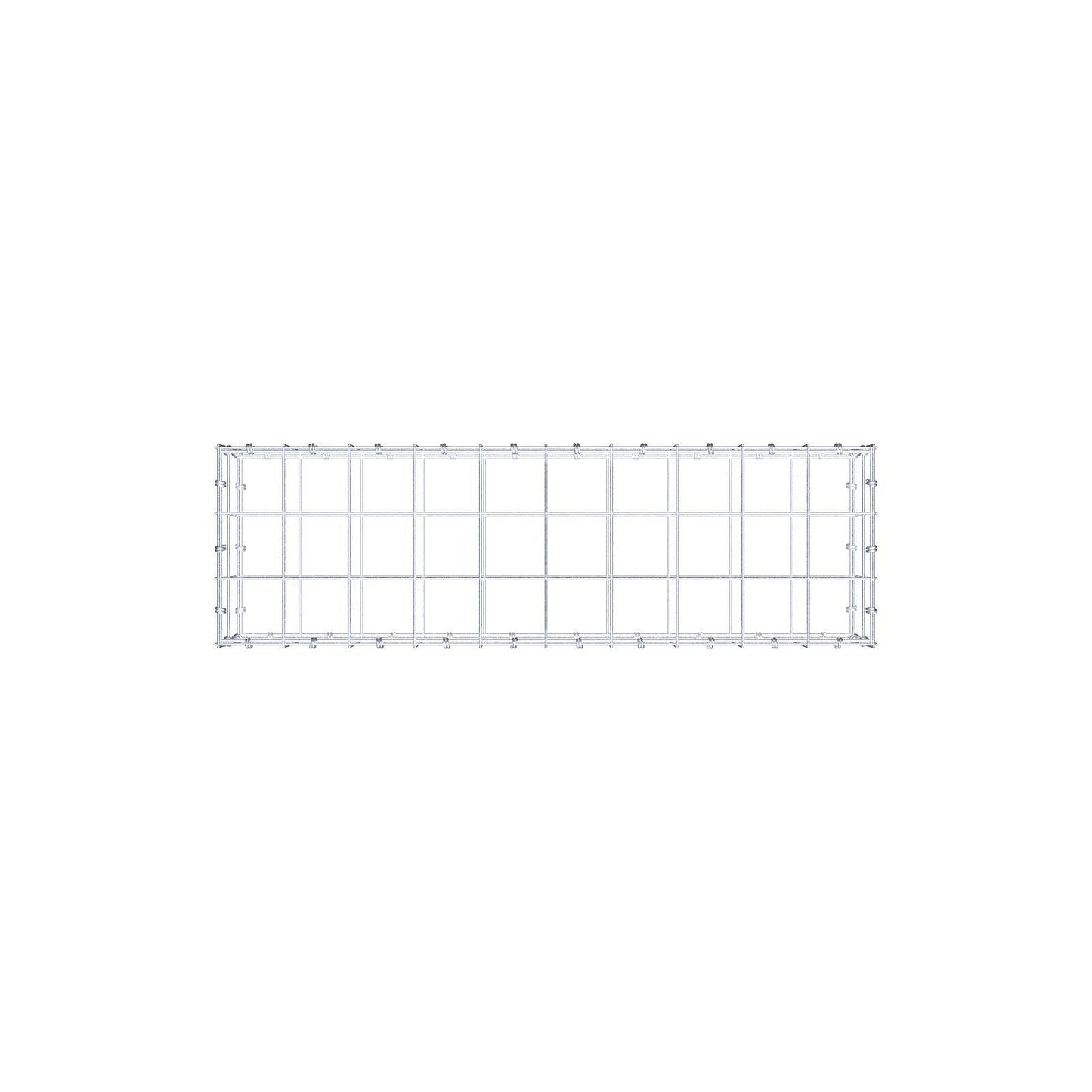 Gabião 100 cm x 20 cm x 30 cm (C x A x P), malhagem 10 x 10 cm, anel espiral