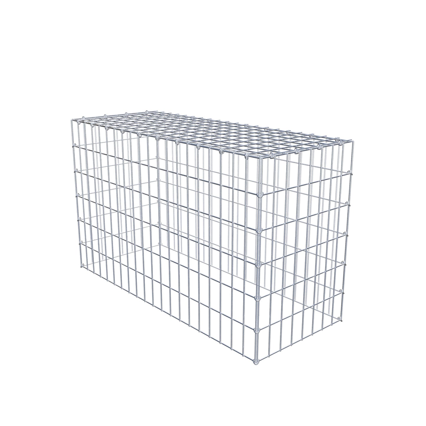 Gabião Tipo 3 100 cm x 60 cm x 40 cm (C x A x P), malhagem 5 cm x 10 cm, anel C