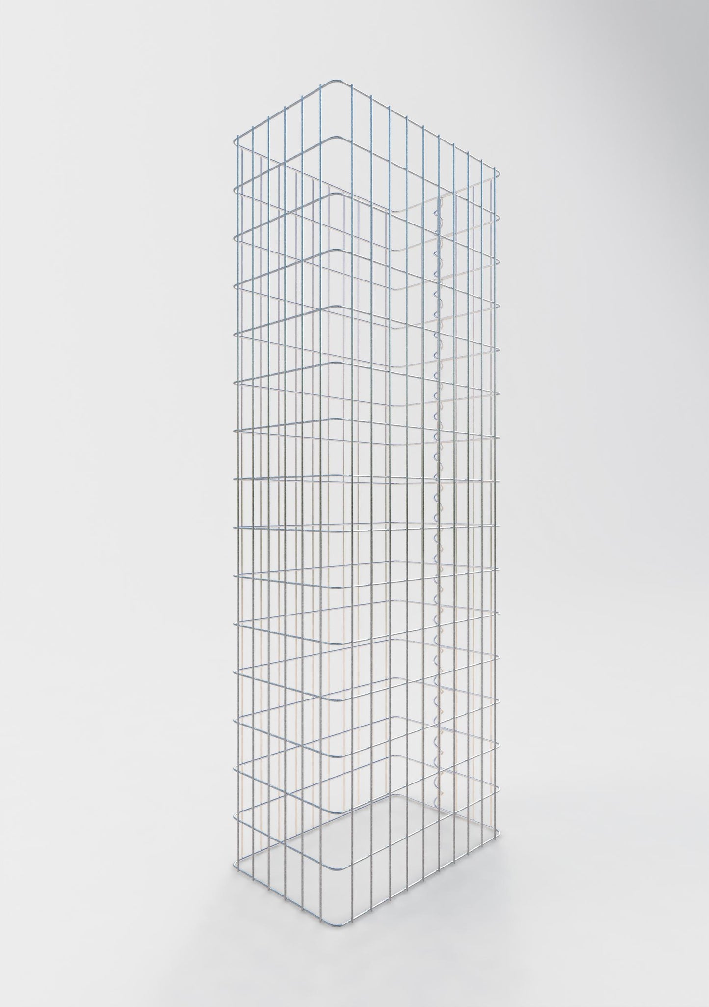 Clôture en gabion Longueur 52 cm, hauteur 200 cm, profondeur 32 cm, mailles 5 x 10 cm