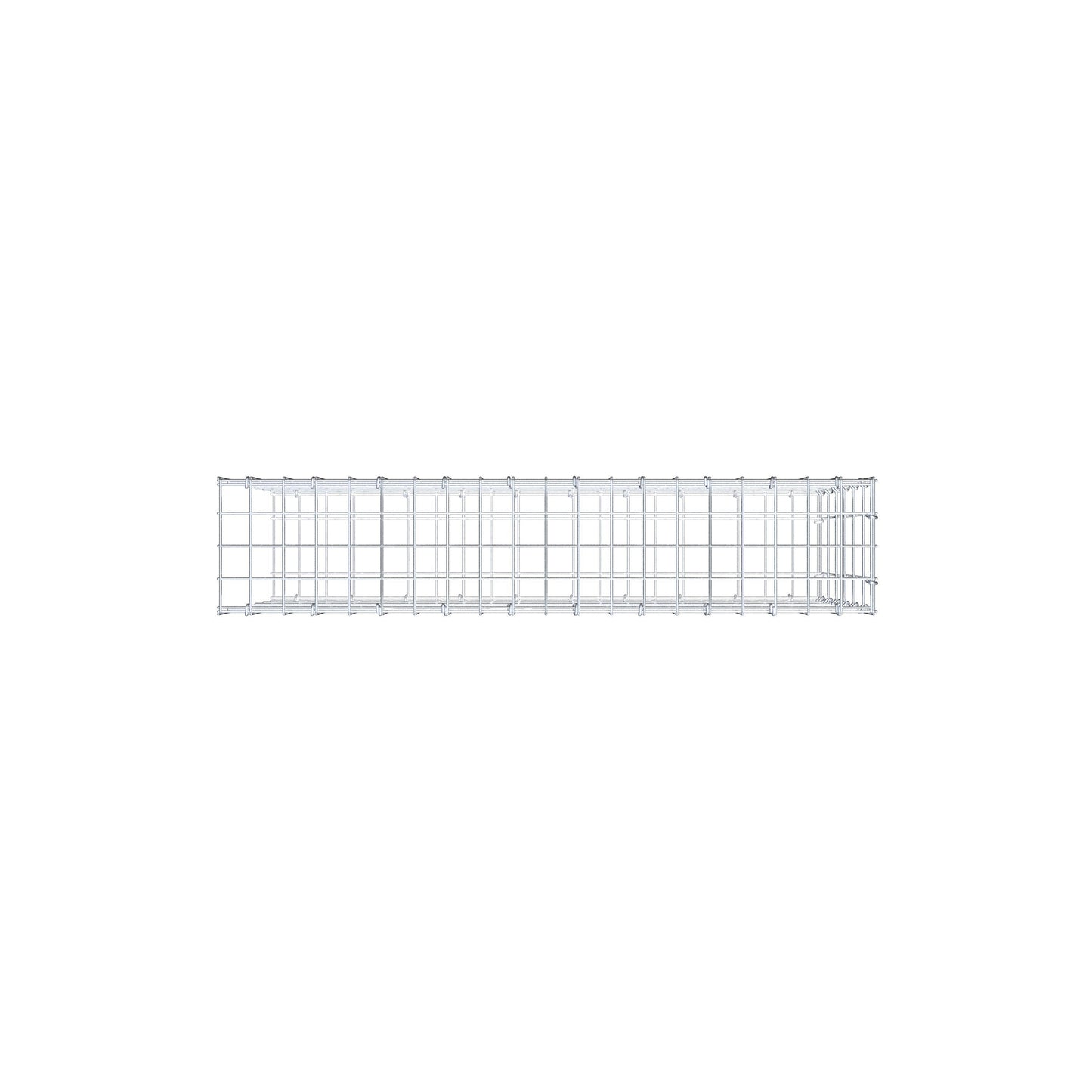 Gabião Tipo 2 100 cm x 60 cm x 20 cm, malhagem 5 cm x 10 cm, anel C