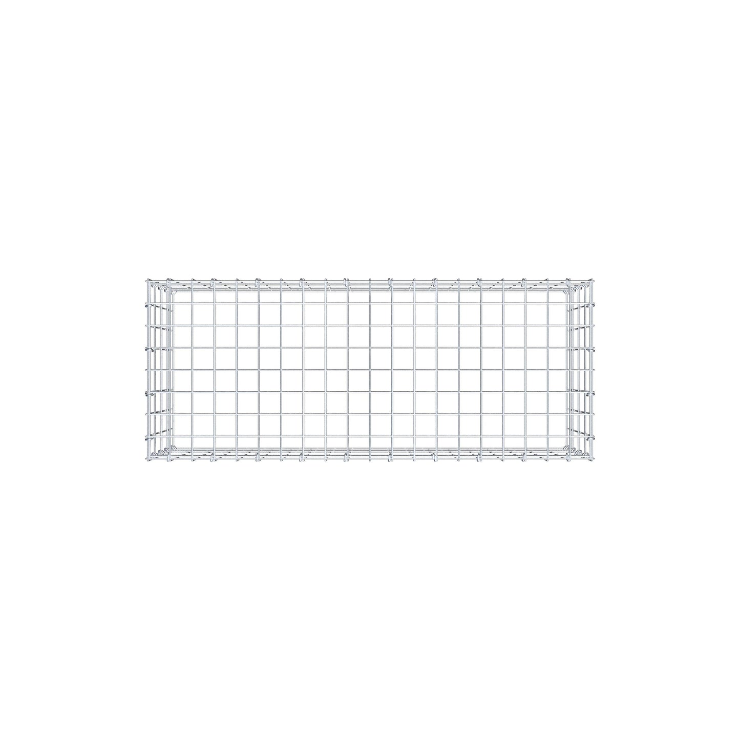 Gabbione aggiuntivo di tipo 3 100 cm x 40 cm x 40 cm (L x H x P), maglia 5 cm x 10 cm, anello a C
