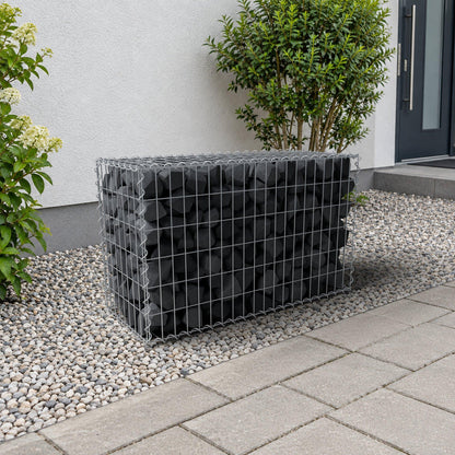 Gabion 100 cm x 60 cm x 40 cm (L x H x D), mesh size 5 cm x 10 cm, spiral