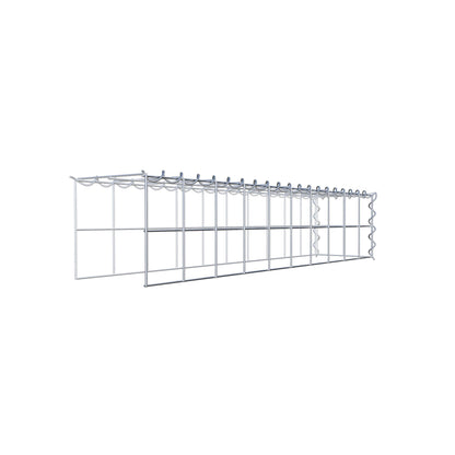 Gabião tipo 4 100 cm x 20 cm x 20 cm (C x A x P), malhagem 10 cm x 10 cm, espiral
