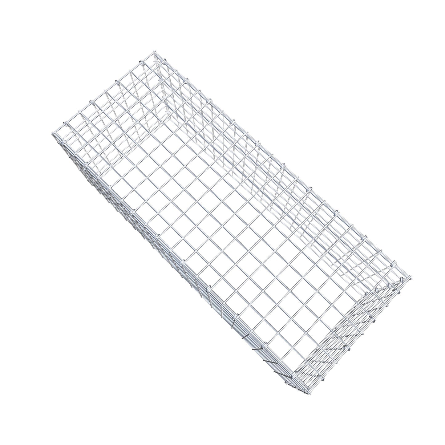 Gavión complementario de tipo 3 100 cm x 40 cm x 40 cm (largo x alto x fondo), malla 5 cm x 5 cm, anillo en C