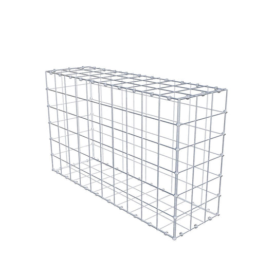 Gabion 100 cm x 60 cm x 30 cm (L x H x D), maskestørrelse 10 x 10 cm, spiralring