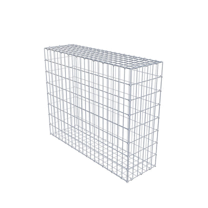 Gabbione 100 cm x 80 cm x 30 cm (L x H x P), maglia 5 cm x 10 cm, anello a C