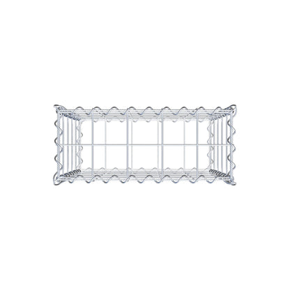 Gabbione 50 cm x 50 cm x 20 cm (L x H x P), maglia 10 cm x 10 cm, spirale