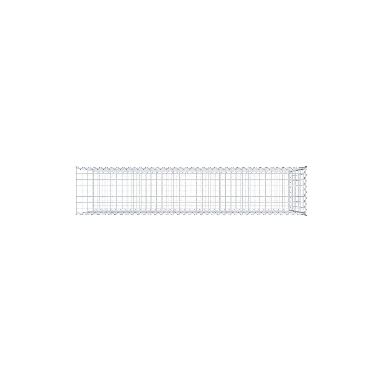 Gabion rapporté type 2 200 cm x 100 cm x 40 cm (L x H x P), mailles 5 cm x 10 cm, spirale