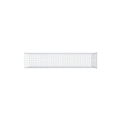 Gabion rapporté type 2 200 cm x 100 cm x 40 cm (L x H x P), mailles 5 cm x 10 cm, spirale