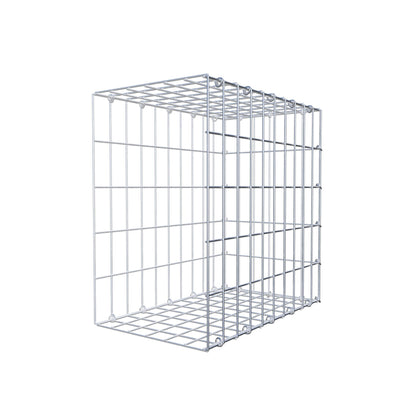Gabião tipo 2 50 cm x 50 cm x 30 cm, malhagem 5 cm x 10 cm, anel C
