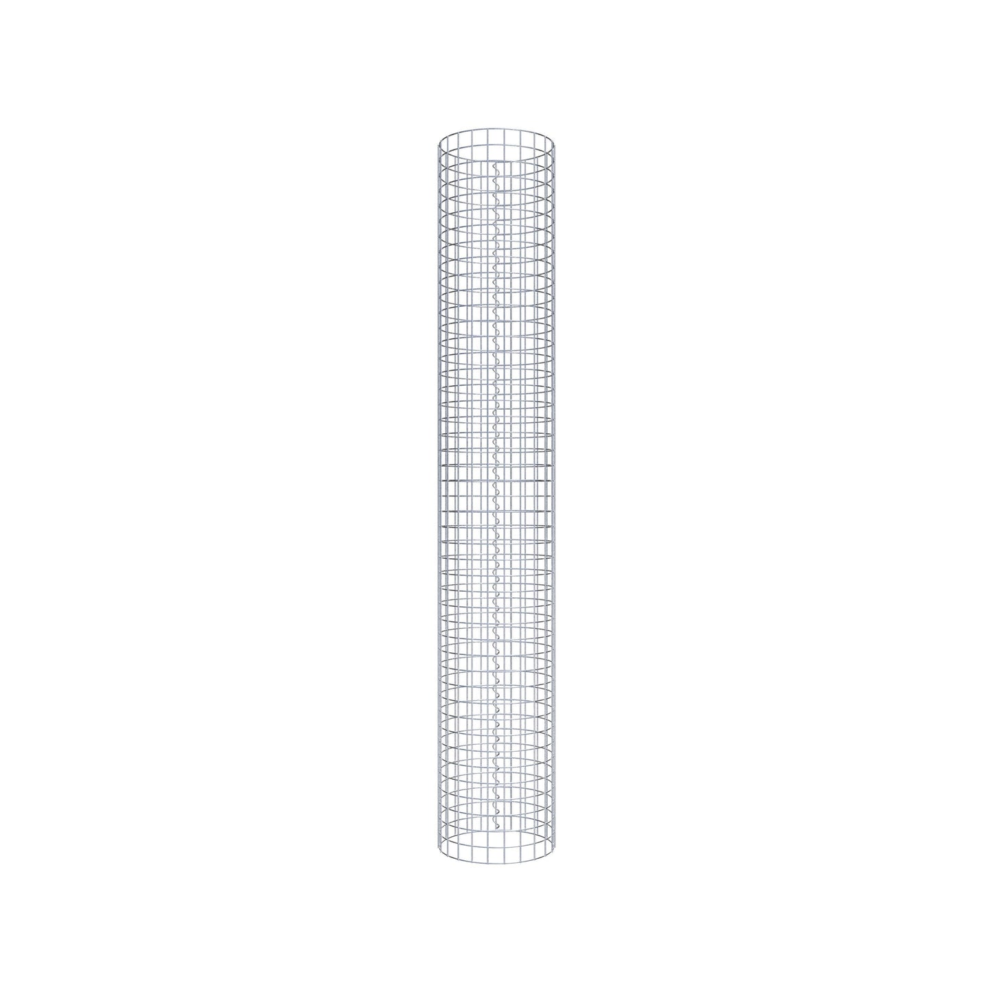 Colonne de gabion ronde 37 cm de diamètre, 230 cm de hauteur, mailles de 5 cm x 5 cm