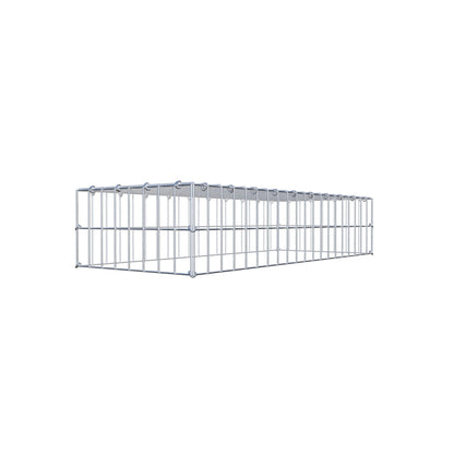 Gabião Tipo 3 100 cm x 20 cm x 40 cm (C x A x P), malhagem 5 cm x 10 cm, anel C