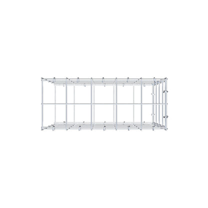 Type 2 oplegkorf 50 cm x 40 cm x 20 cm (L x H x D), maaswijdte 10 cm x 10 cm, C-ring