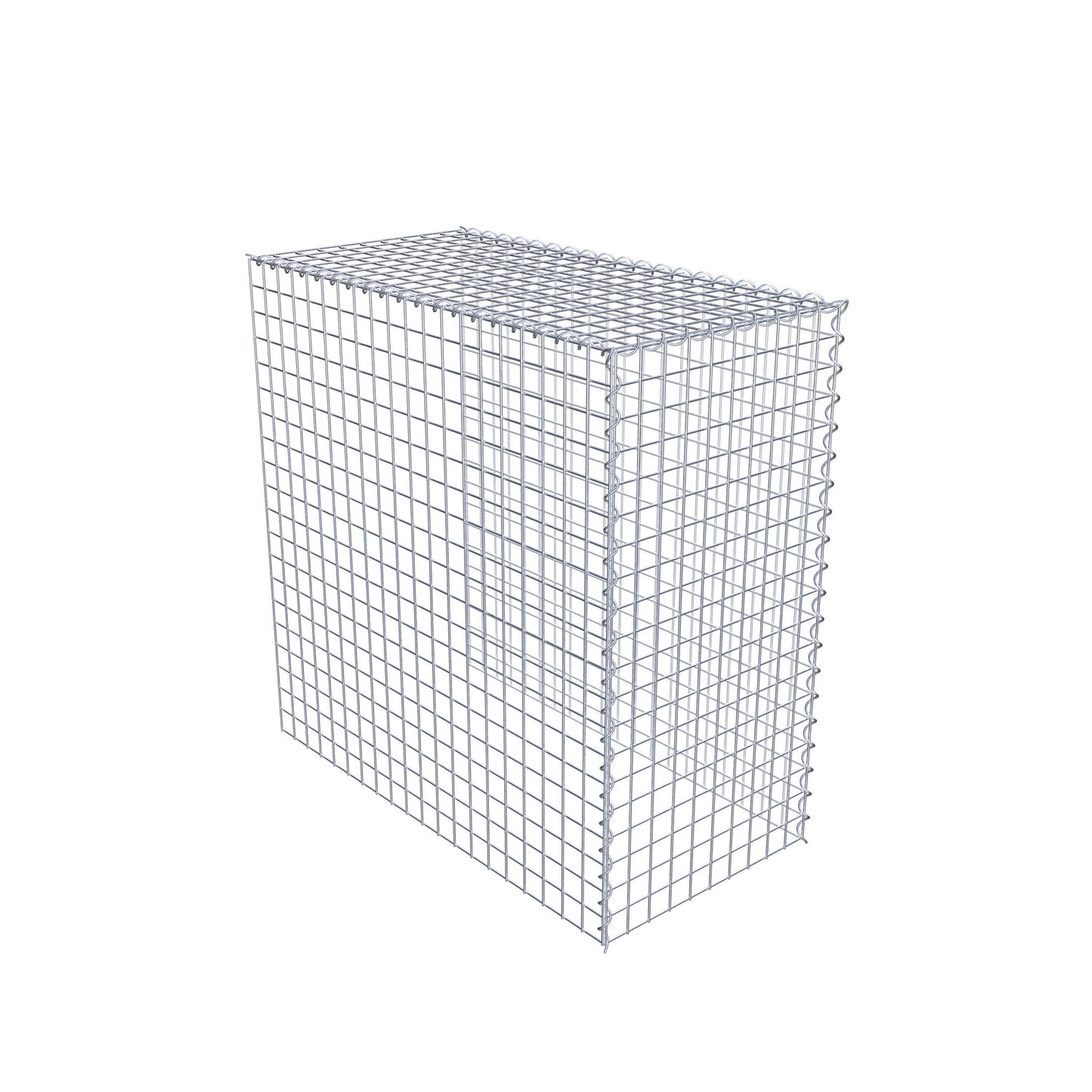 Gabion rapporté type 4 100 cm x 100 cm x 50 cm (L x H x P), mailles 5 cm x 5 cm, spirale
