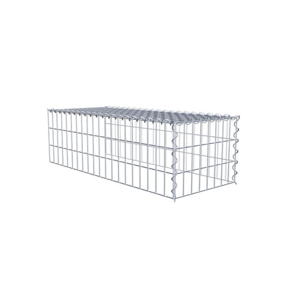 Gabion rapporté type 4 100 cm x 30 cm x 40 cm (L x H x P), mailles 5 cm x 10 cm, spirale