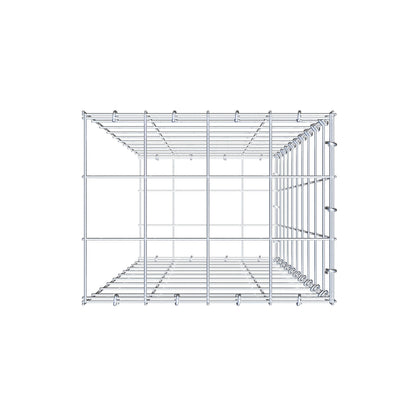 Fourche rapportée type 2 100 cm x 40 cm x 30 cm (L x H x P), mailles 10 cm x 10 cm, anneau C