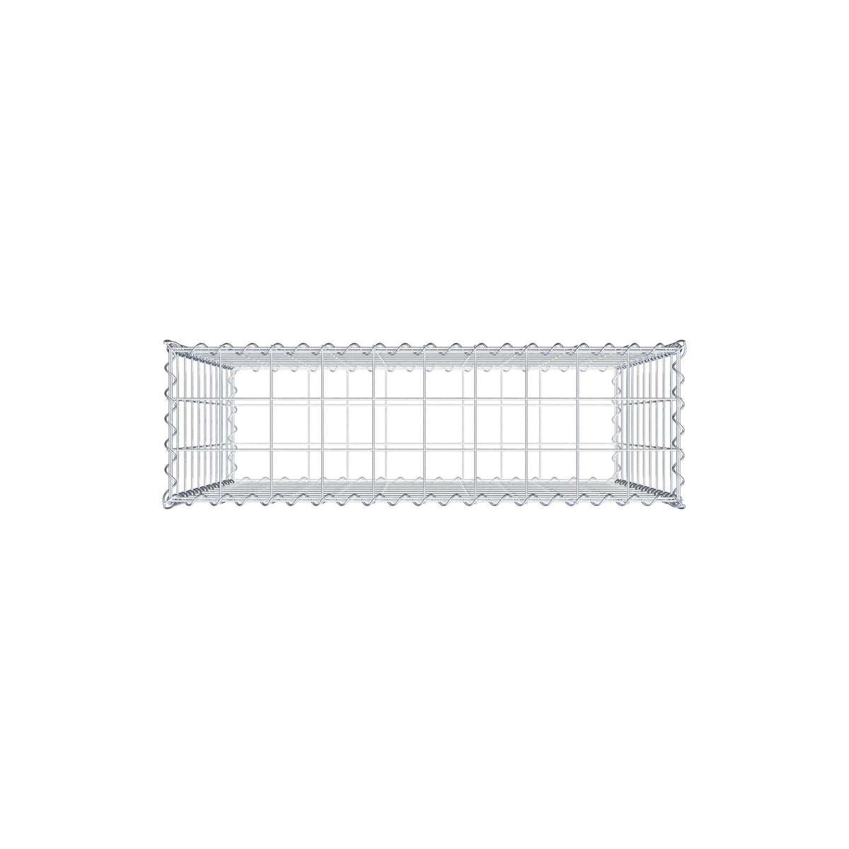 Gavión 100 cm x 100 cm x 30 cm (largo x alto x fondo), malla 10 cm x 10 cm, en espiral