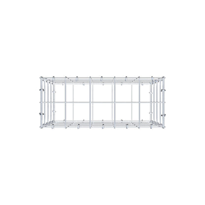 Gabion 50 cm x 40 cm x 20 cm (L x H x D), maskstorlek 10 cm x 10 cm, C-ring