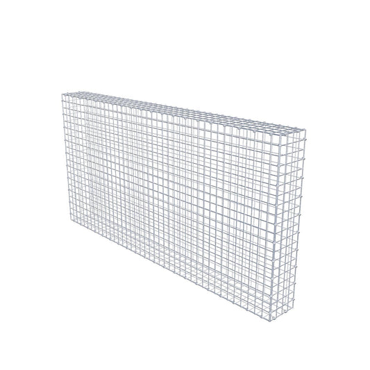 Gabbione 200 cm x 100 cm x 20 cm (L x H x P), maglia 5 x 5 cm, anello a spirale
