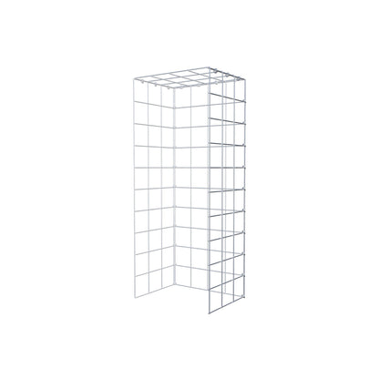 Monteret gabion type 4 100 cm x 30 cm x 40 cm (L x H x D), maskestørrelse 10 cm x 10 cm, C-ring