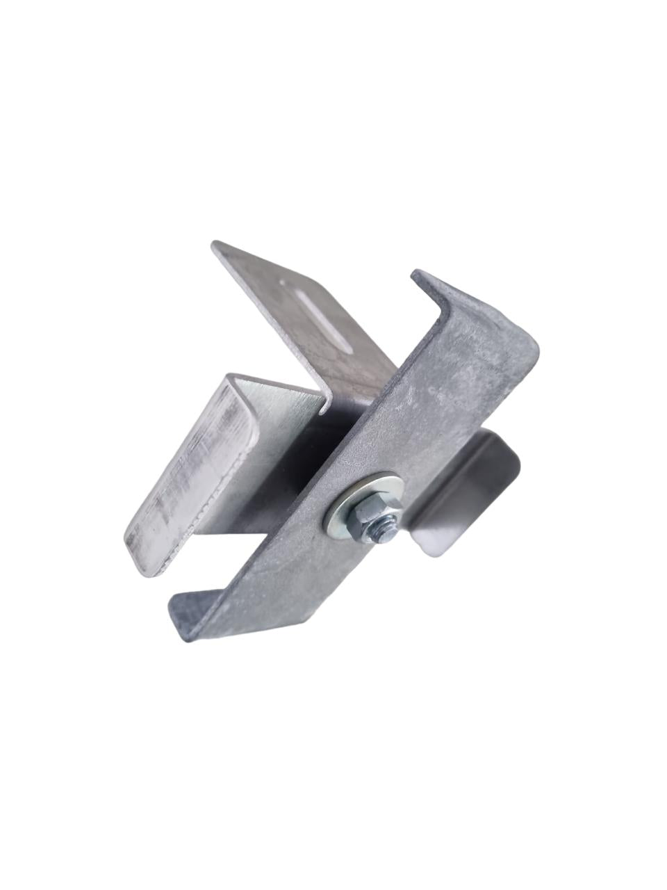Klammer mit Zaunhalter Maschenweite 10 x 10 cm, verzinkt