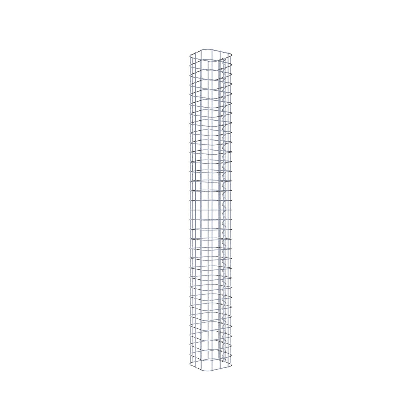 Schanskorfzuil vierkant 17 cm x 17 cm, 160 cm hoog, MW 5 cm x 5 cm