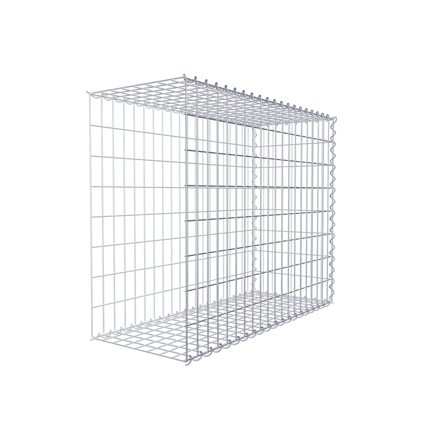 Extra gabion typ 2 100 cm x 80 cm x 40 cm (L x H x D), maskstorlek 5 cm x 10 cm, spiral