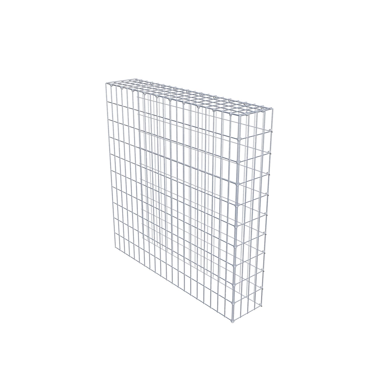 Fourche rapportée type 4 100 cm x 100 cm x 20 cm (L x H x P), mailles 5 cm x 10 cm, anneau en C