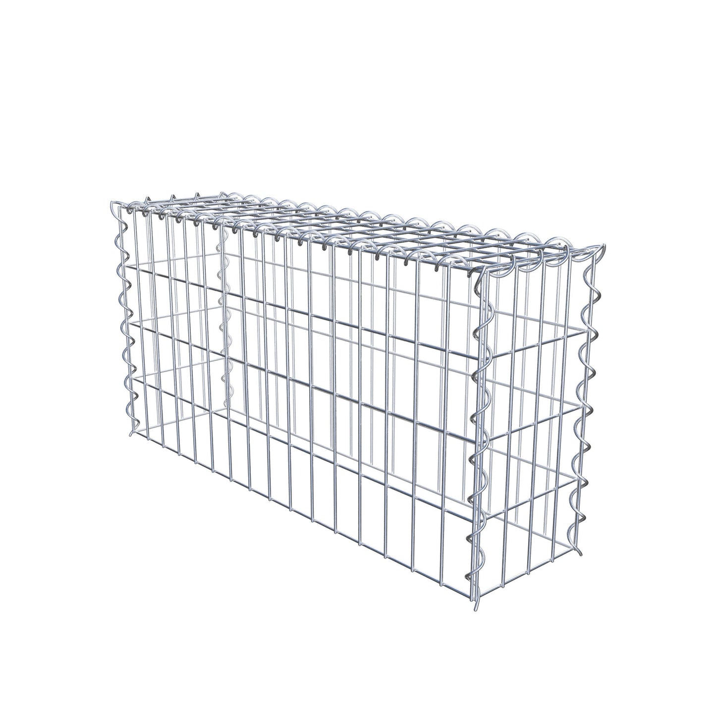Grown-on gabion type 3 80 cm x 40 cm x 20 cm (L x H x D), mesh size 5 cm x 10 cm, spiral