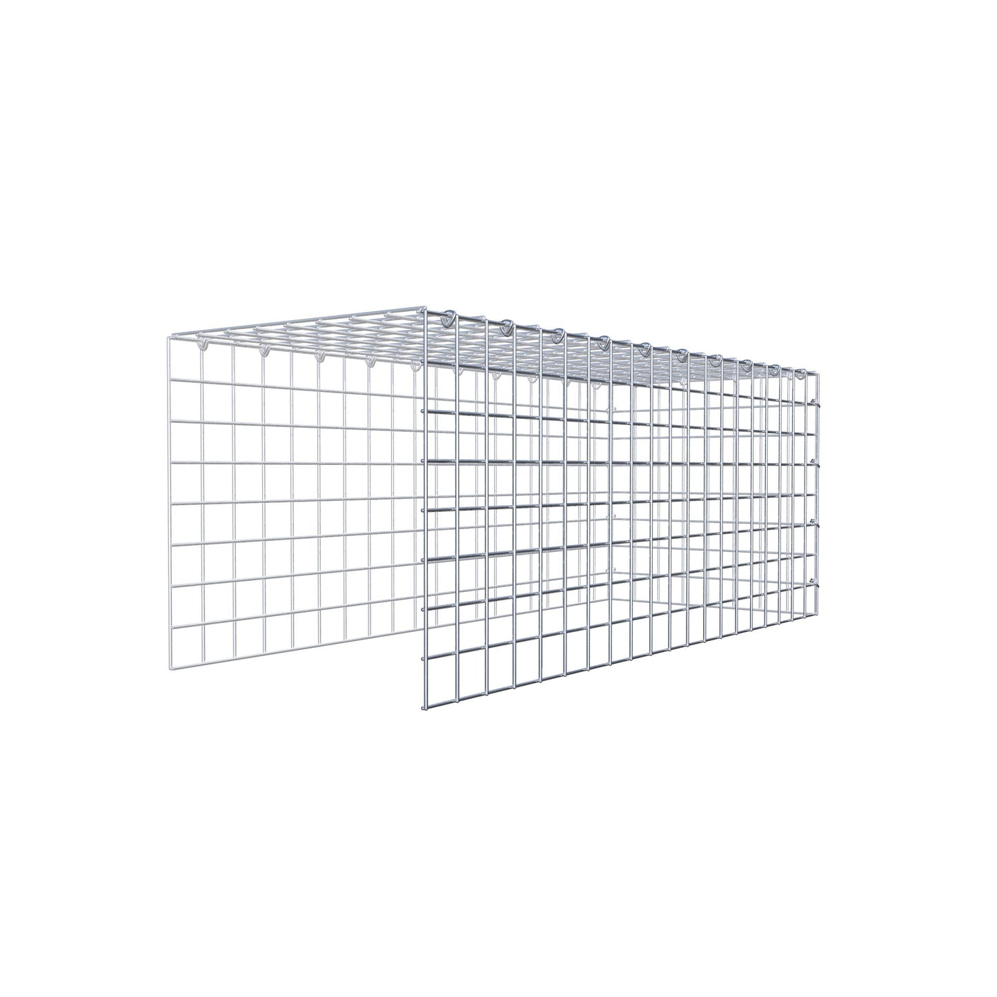 Fourche rapportée type 4 100 cm x 40 cm x 40 cm (L x H x P), mailles 5 cm x 5 cm, anneau C