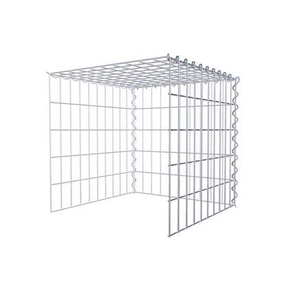 Gabion rapporté type 4 50 cm x 50 cm x 50 cm (L x H x P), mailles 5 cm x 10 cm, spirale