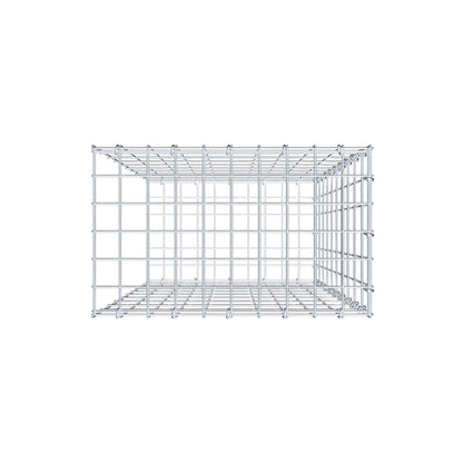 Mounted gabion type 2 100 cm x 50 cm x 30 cm, mesh size 5 cm x 10 cm, C-ring