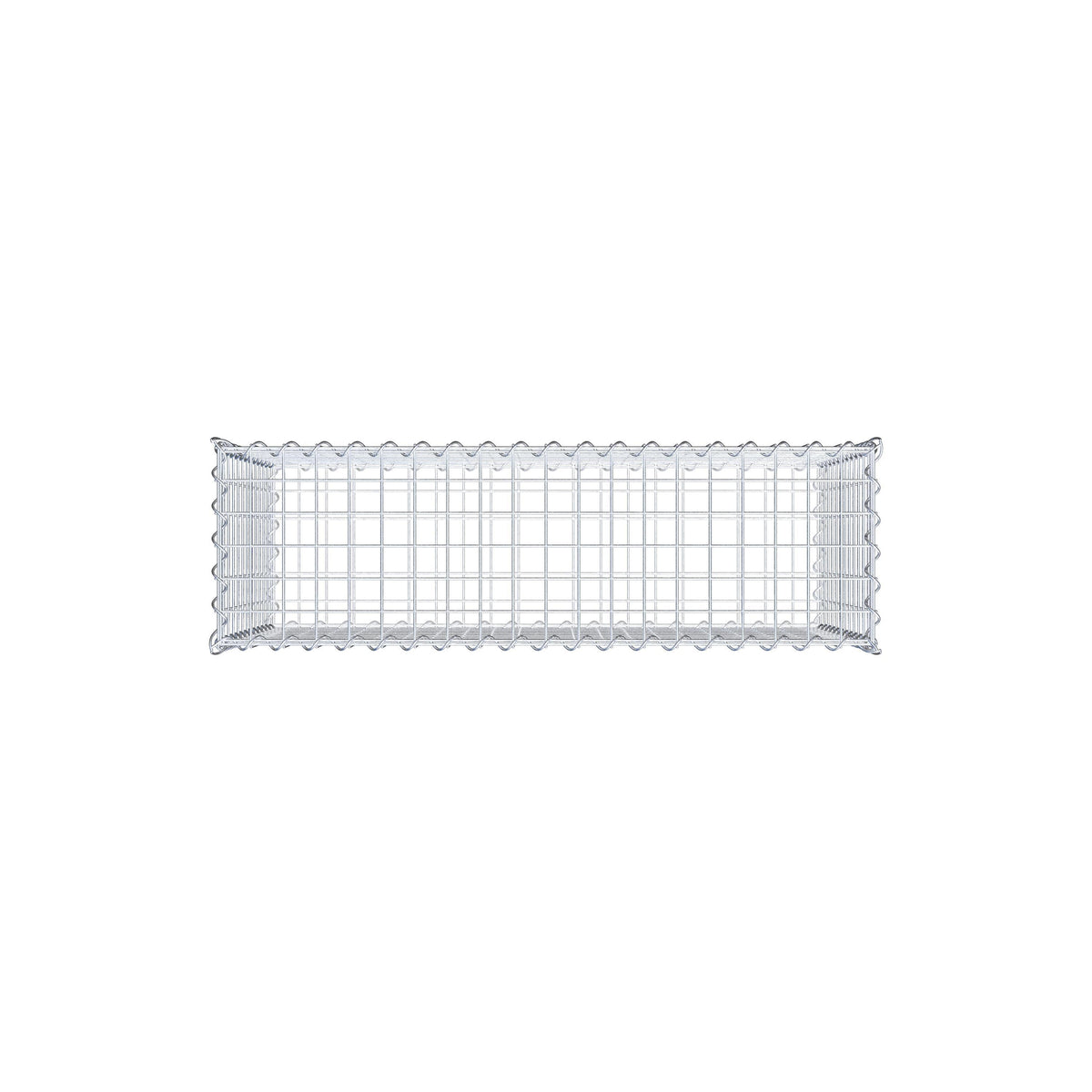 Gabion 100 cm x 60 cm x 30 cm (L x H x D), maskstorlek 5 cm x 5 cm, spiral