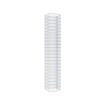 Schanskorf kolom hoekig 37 cm x 37 cm, 230 cm hoog, MW 5 cm x 10 cm