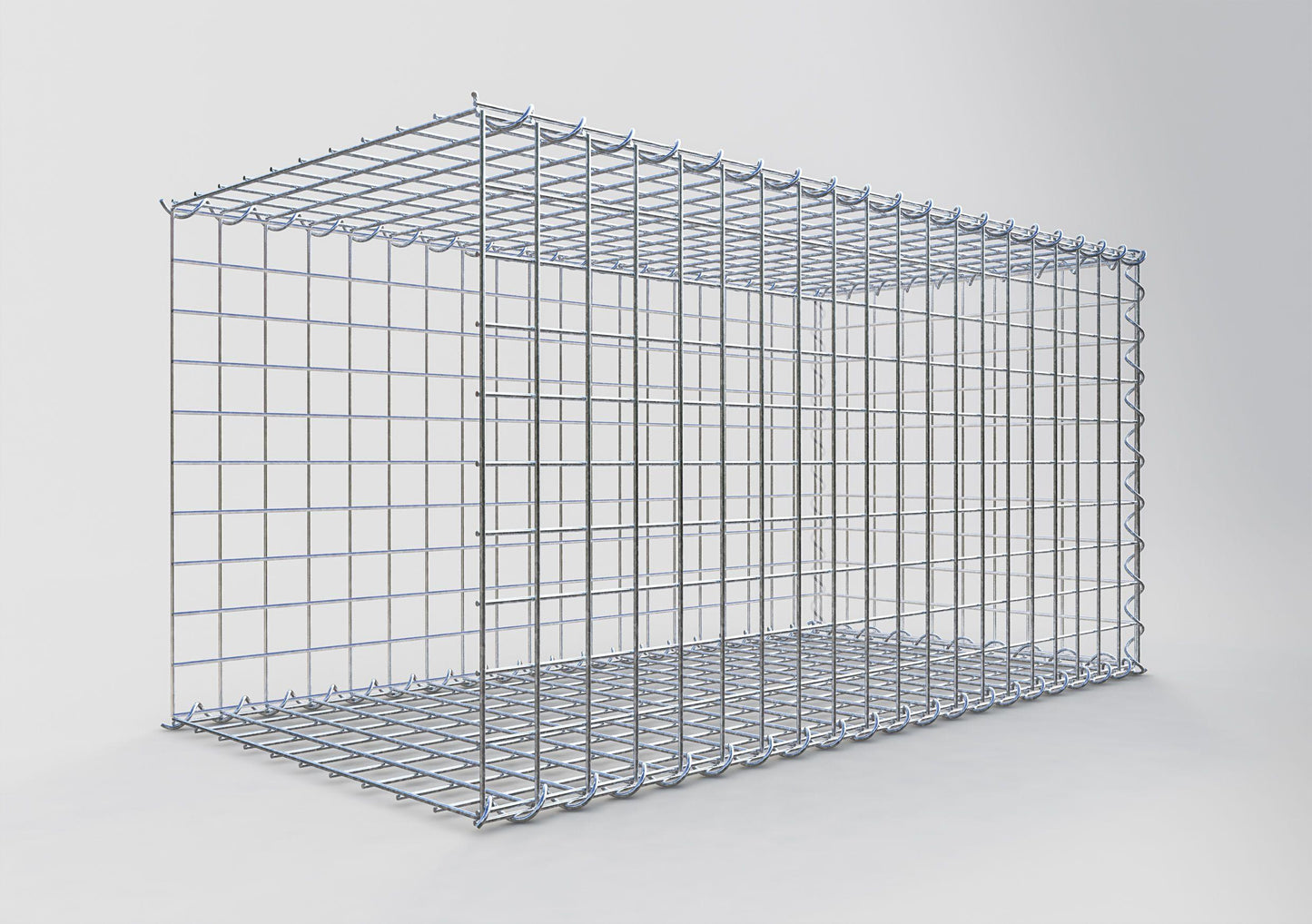 Gavión complementario tipo 2 100 cm x 50 cm x 50 cm (L x A x P), malla 5 cm x 5 cm, espiral