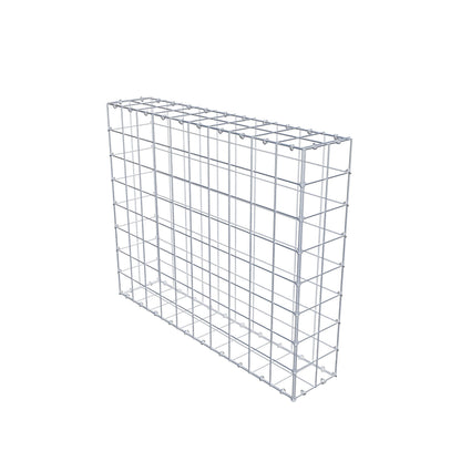 Gabião 100 cm x 80 cm x 20 cm (C x A x P), malhagem 10 cm x 10 cm, anel C