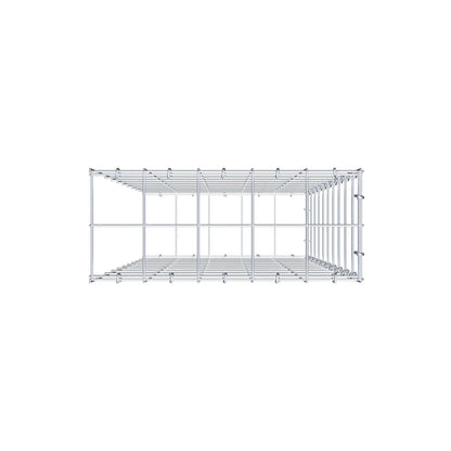 Fourche rapportée type 2 100 cm x 50 cm x 20 cm (L x H x P), mailles 10 cm x 10 cm, anneau C