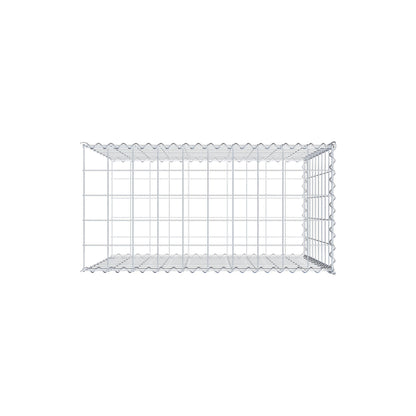 Gabion rapporté type 2 100 cm x 90 cm x 50 cm (L x H x P), mailles 10 cm x 10 cm, spirale
