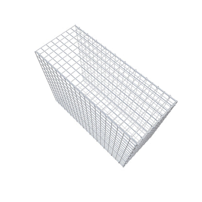 Gavión complementario de tipo 2 100 cm x 80 cm x 40 cm (largo x alto x fondo), malla 5 cm x 5 cm, anillo en C