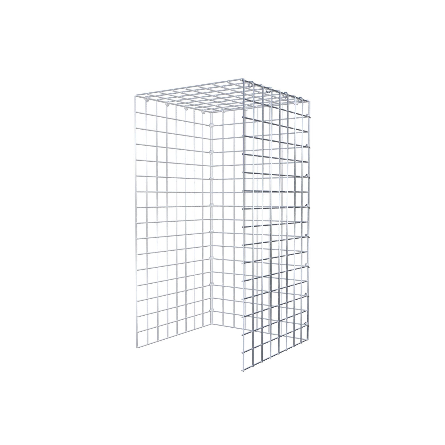 Fourche rapportée type 4 80 cm x 40 cm x 40 cm (L x H x P), mailles 5 cm x 5 cm, anneau C