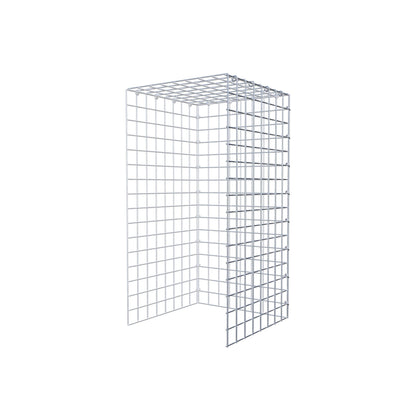 Fourche rapportée type 4 80 cm x 40 cm x 40 cm (L x H x P), mailles 5 cm x 5 cm, anneau C