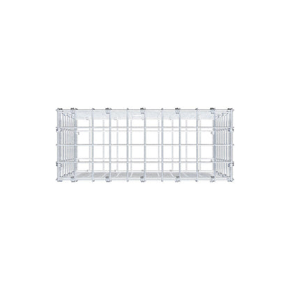 Gabion 50 cm x 40 cm x 20 cm (L x H x D), maskestørrelse 5 x 5 cm, spiralring