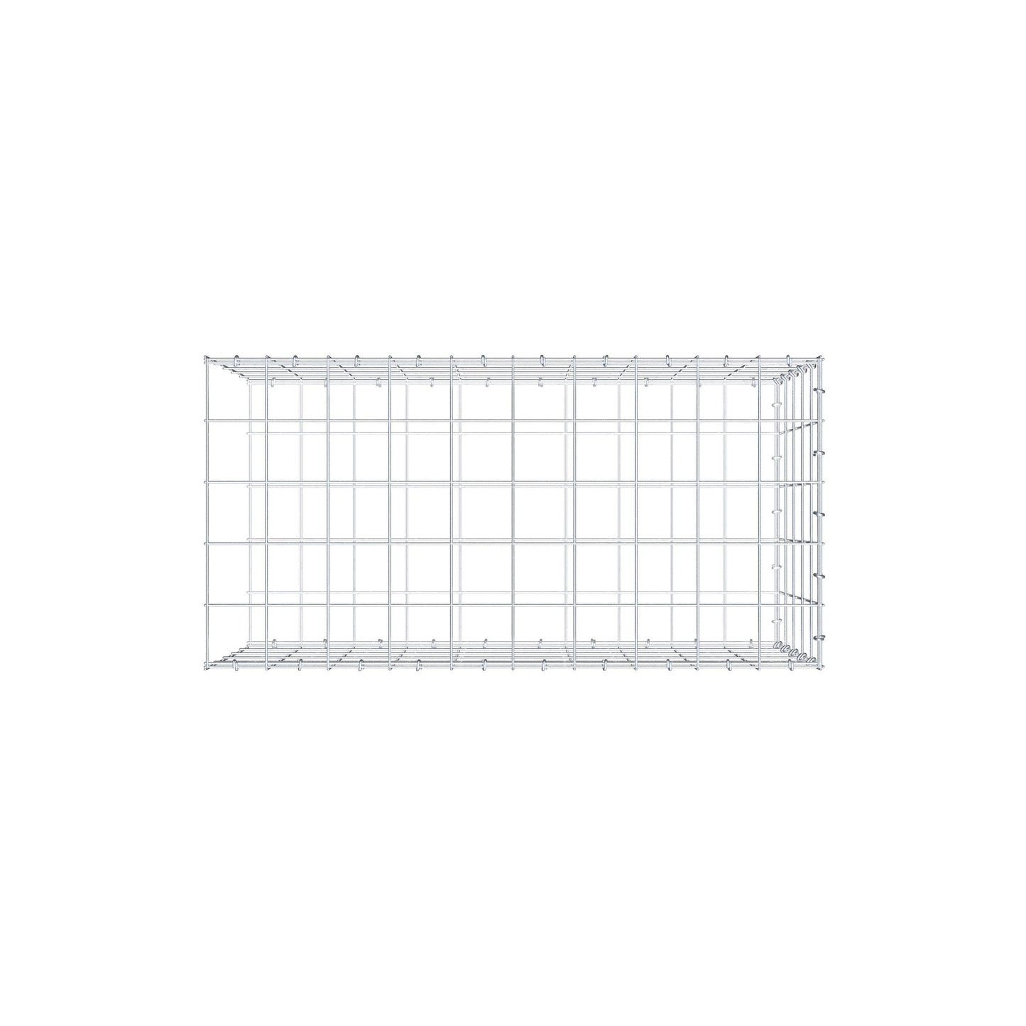 Pile aggiuntivo tipo 2 100 cm x 50 cm x 50 cm (L x H x P), maglia 10 cm x 10 cm, anello a C