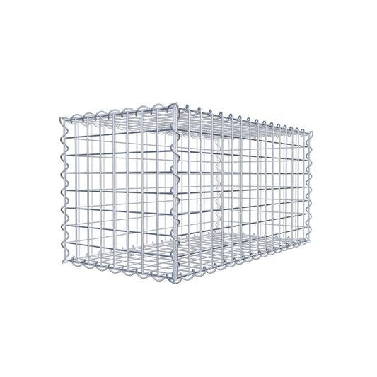Schanskorf 80 cm x 40 cm x 40 cm (L x H x D), maaswijdte 5 cm x 5 cm, spiraalvormig