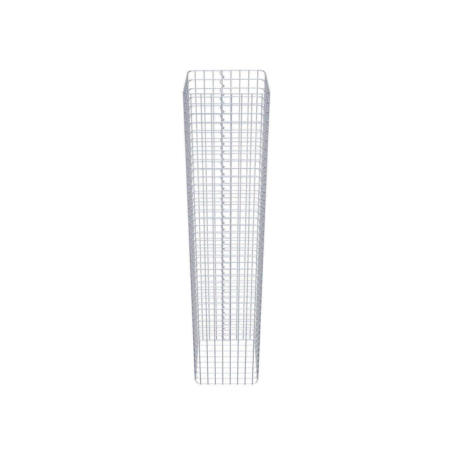 Schanskorfkolom hoekig 42 cm x 42 cm, 200 cm hoog, MW 5 cm x 5 cm